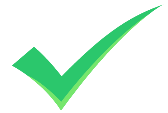 The check component of the Home Checkup logo