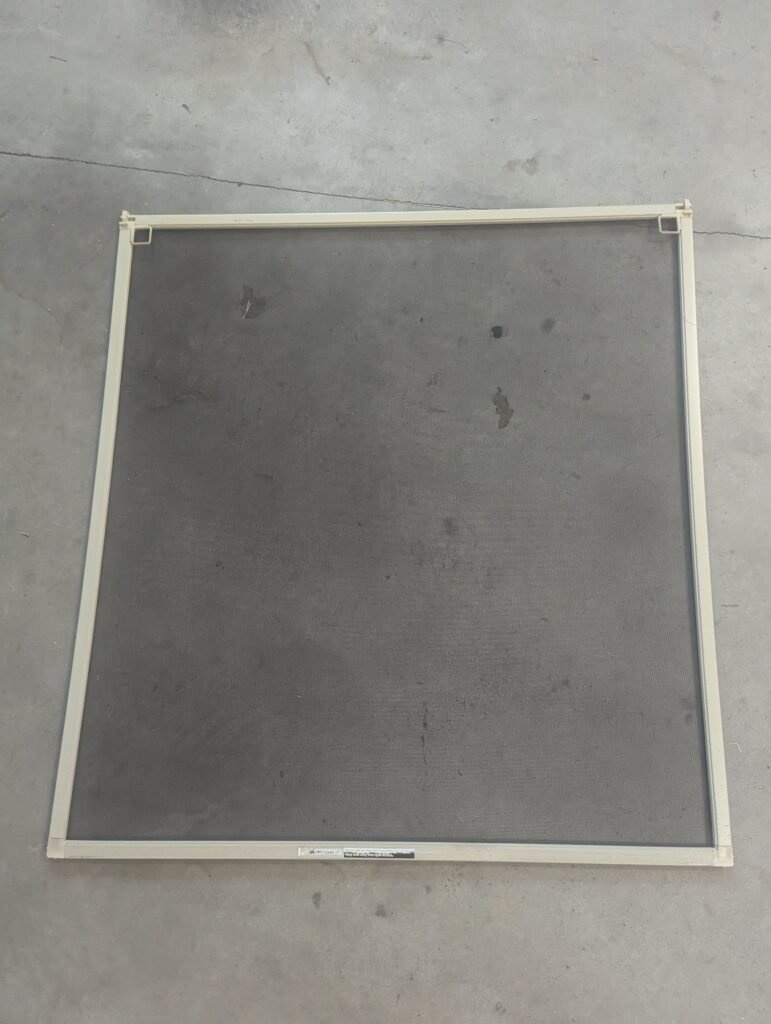 Repaired window screen